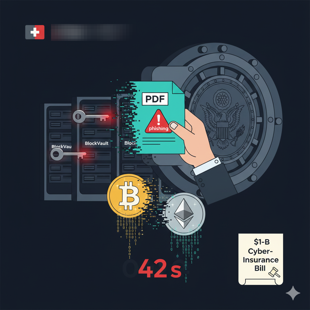 Crypto Shockwaves: Coinbase Pulls CLARITY Support, BlackRock Launches Covered‑Call BTC ETF, $40 M Treasury Heist Sparks Custody Reform, and Ripple Slashes Saudi Wire Costs