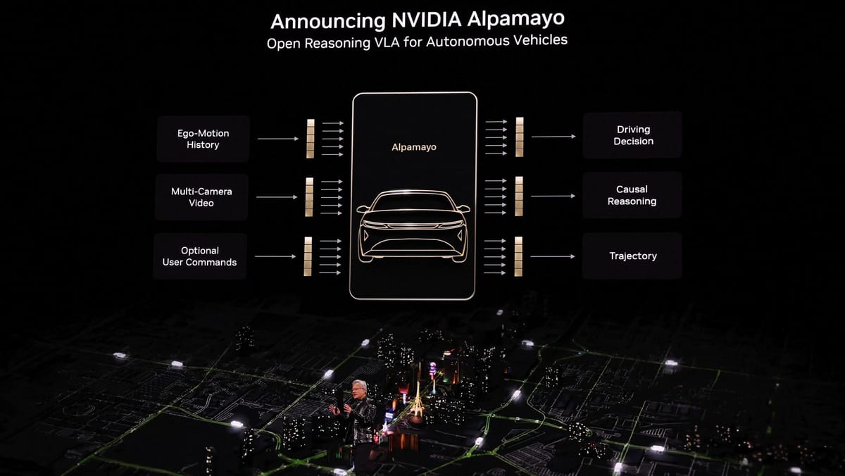 CES 2026: Nvidia Open-Source AV Hits Tesla Stock; GenieSim Scales Robots; Razer Motoko Launches